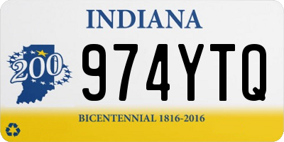 IN license plate 974YTQ