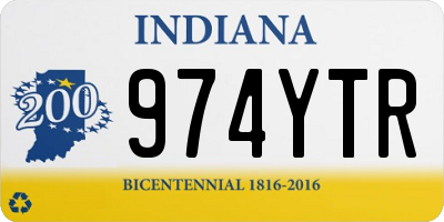 IN license plate 974YTR
