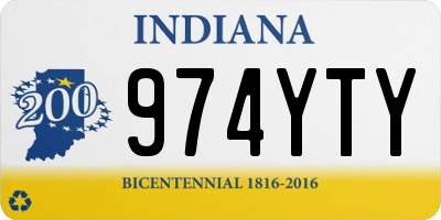 IN license plate 974YTY