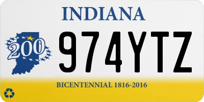 IN license plate 974YTZ