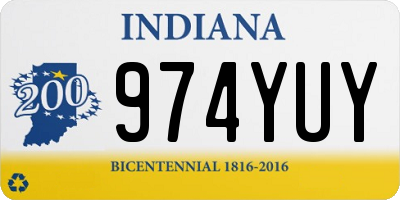 IN license plate 974YUY