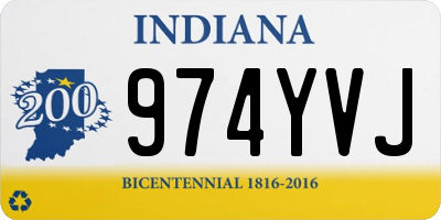 IN license plate 974YVJ