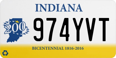 IN license plate 974YVT