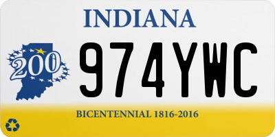 IN license plate 974YWC