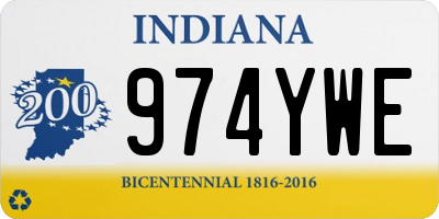 IN license plate 974YWE