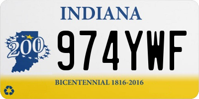 IN license plate 974YWF