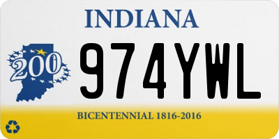 IN license plate 974YWL