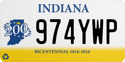 IN license plate 974YWP