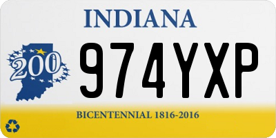 IN license plate 974YXP