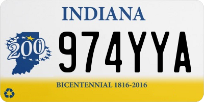 IN license plate 974YYA
