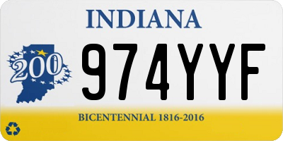 IN license plate 974YYF