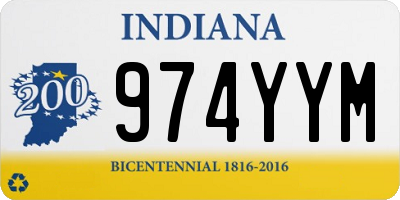 IN license plate 974YYM