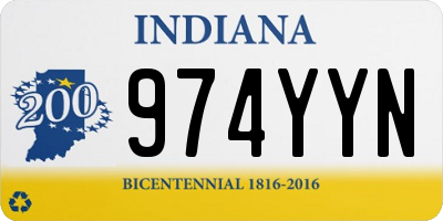 IN license plate 974YYN