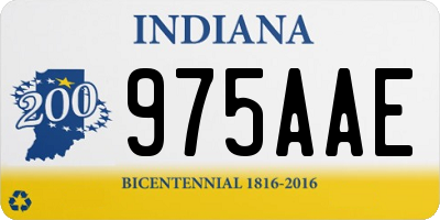 IN license plate 975AAE
