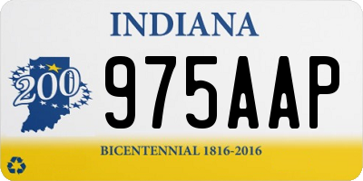 IN license plate 975AAP