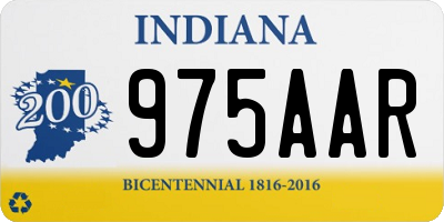 IN license plate 975AAR