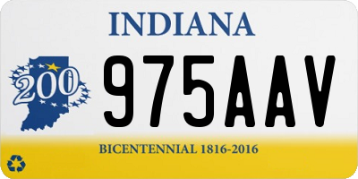 IN license plate 975AAV