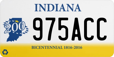 IN license plate 975ACC