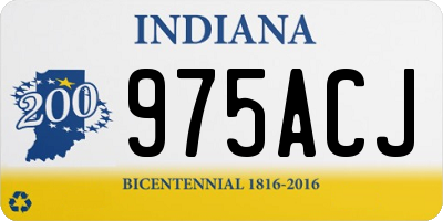 IN license plate 975ACJ