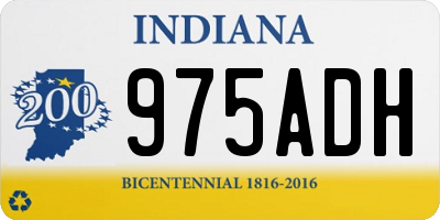 IN license plate 975ADH