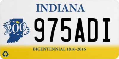 IN license plate 975ADI