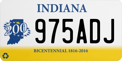 IN license plate 975ADJ
