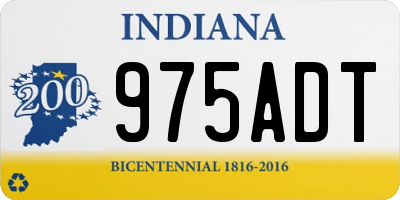 IN license plate 975ADT