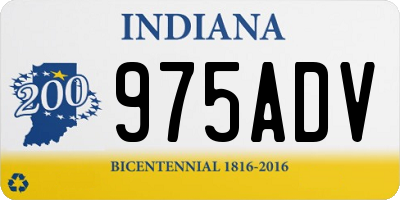 IN license plate 975ADV