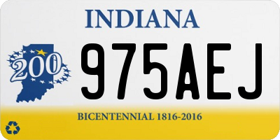 IN license plate 975AEJ