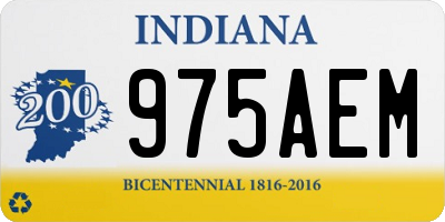 IN license plate 975AEM