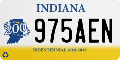 IN license plate 975AEN