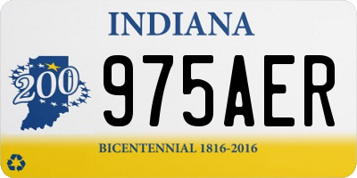 IN license plate 975AER