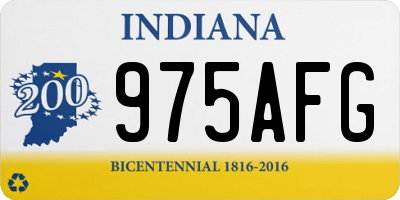 IN license plate 975AFG