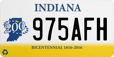 IN license plate 975AFH