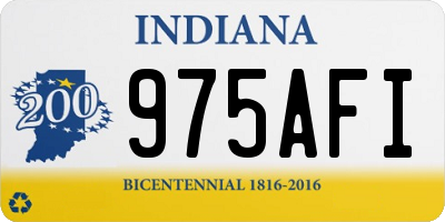 IN license plate 975AFI