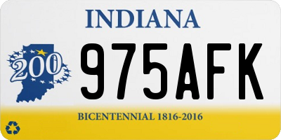 IN license plate 975AFK