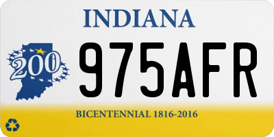 IN license plate 975AFR