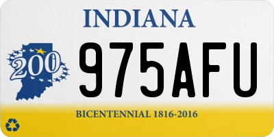 IN license plate 975AFU