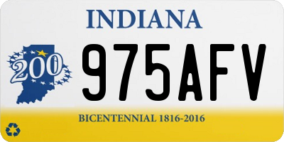 IN license plate 975AFV
