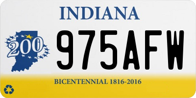 IN license plate 975AFW