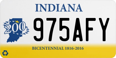 IN license plate 975AFY
