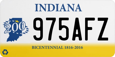 IN license plate 975AFZ