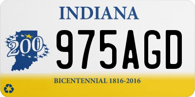 IN license plate 975AGD