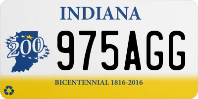 IN license plate 975AGG