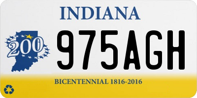 IN license plate 975AGH