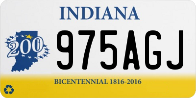 IN license plate 975AGJ