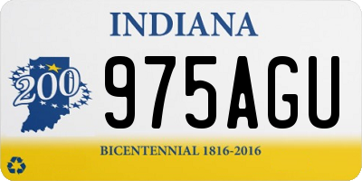 IN license plate 975AGU