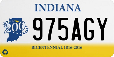 IN license plate 975AGY