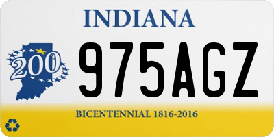 IN license plate 975AGZ
