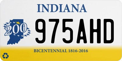 IN license plate 975AHD